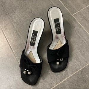 Stuart Weitzman Crystal Bow Heels